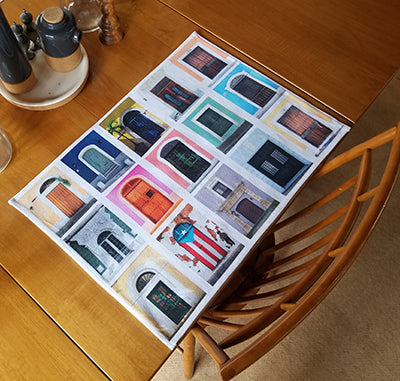 Doors of Old San Juan Place Mats (2 versions)