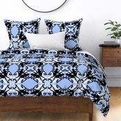 Blue Frogs Duvet Cover