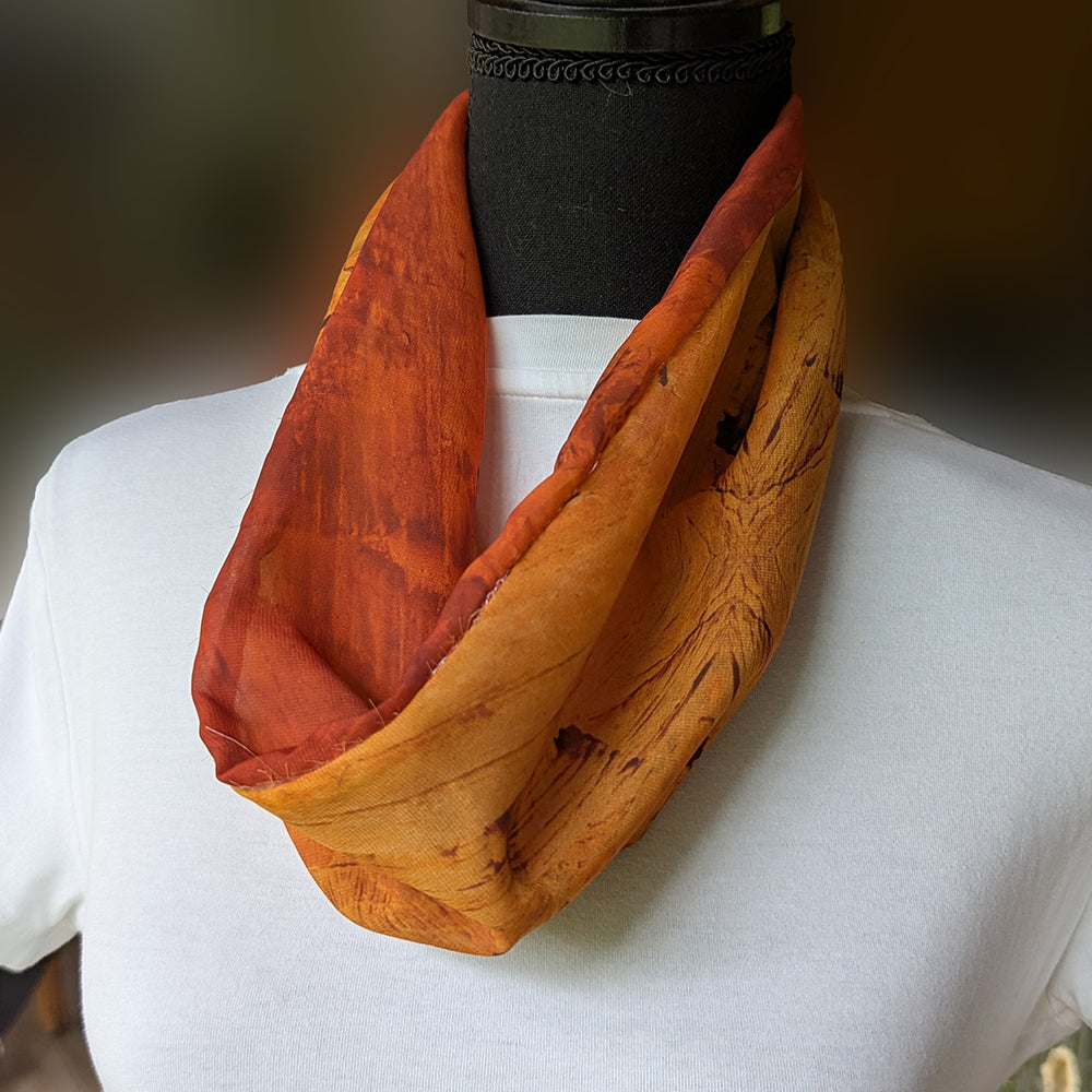 Chiffon Scarf - Red Hot Sandstone