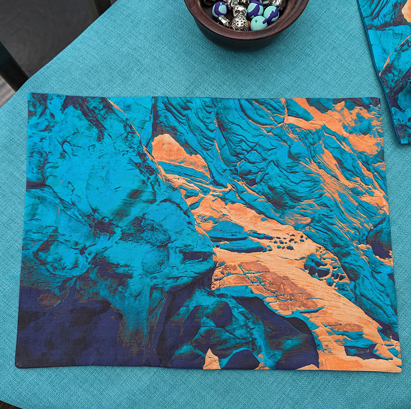 Cool Blue Sandstone Placemats (Sold Individually)