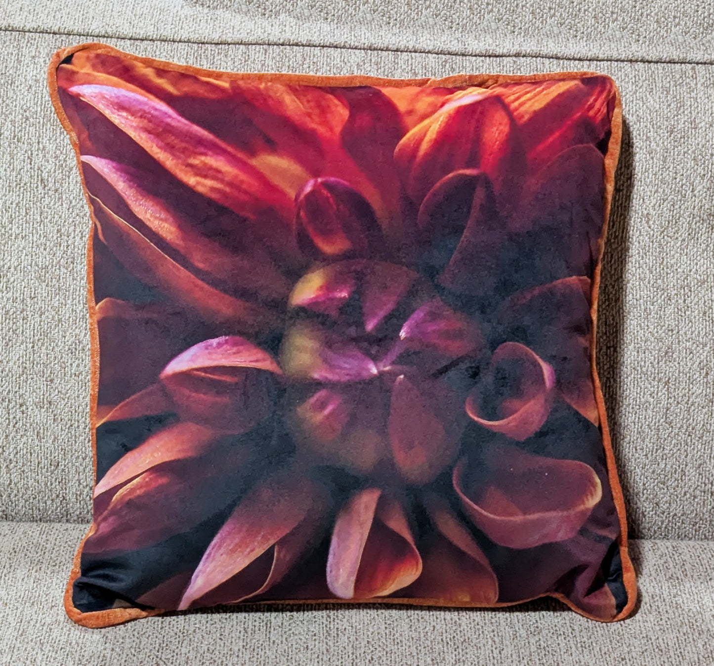 Velvet Dahlia Pillows
