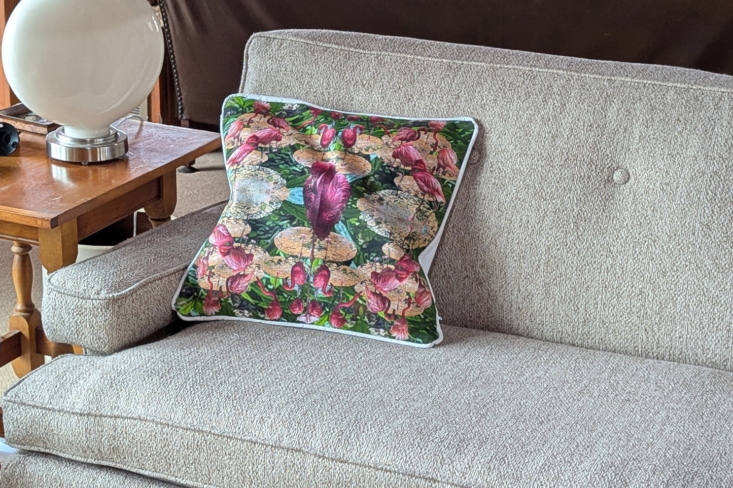 Galina's Flamingo Pillow