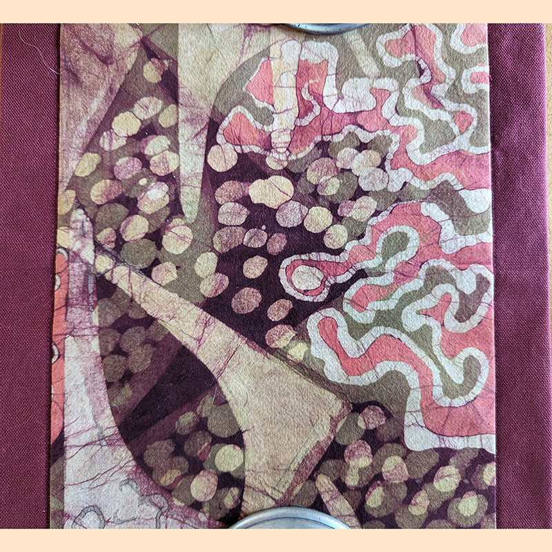 Original Hand-Batiked Runner (Dark Red)