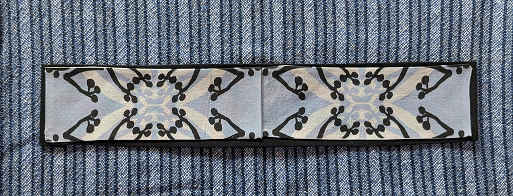 Black and Blue Frogs Table Runner