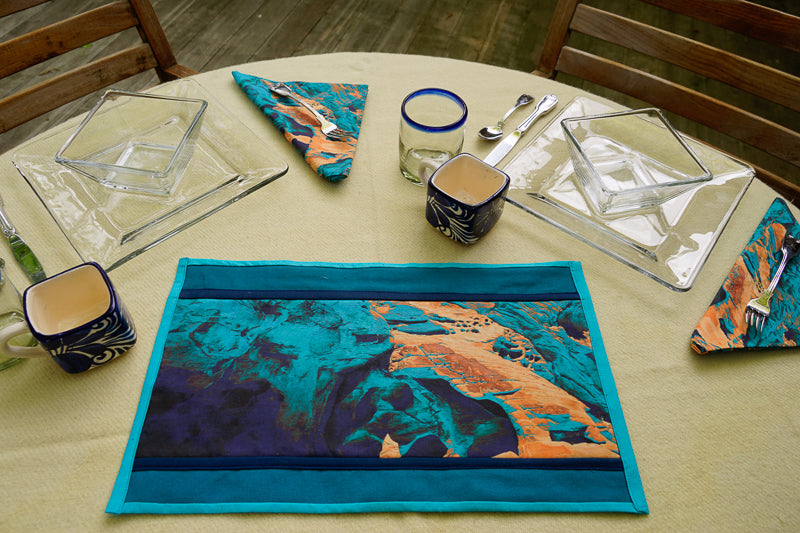 Cool Blues Sandstone Runner