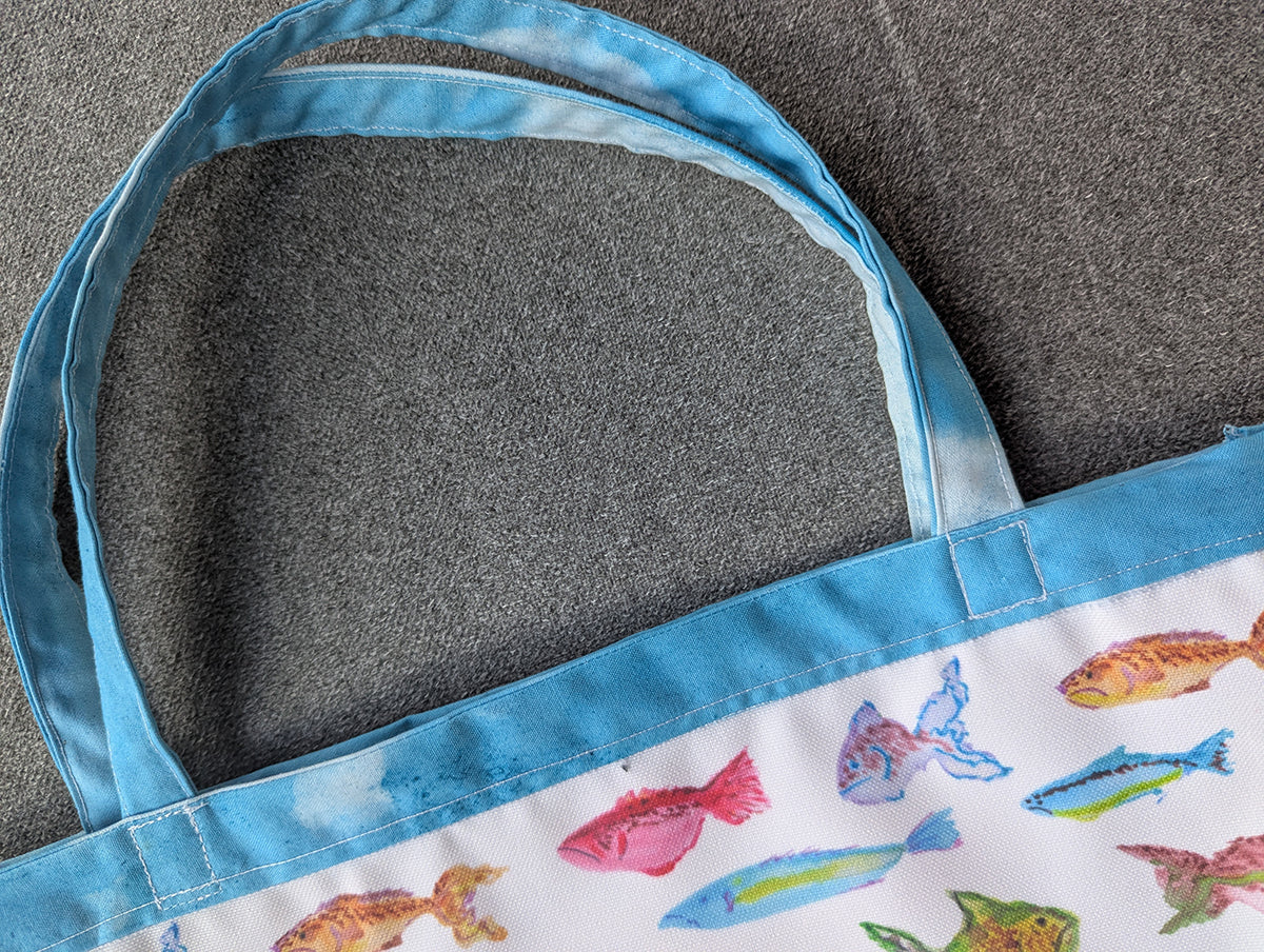 Watercolor Fishes Tote Bag