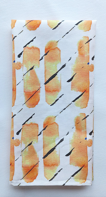 Orange Splash Dish Towel