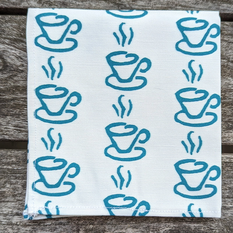 Coffee Cups Cocktail/Snack Napkin (Set of 4))