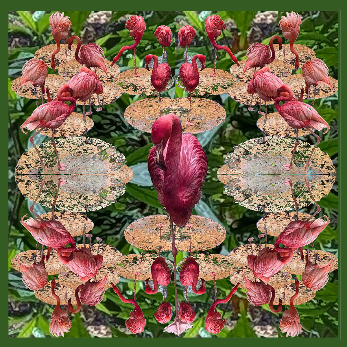 Square Flamingo Design