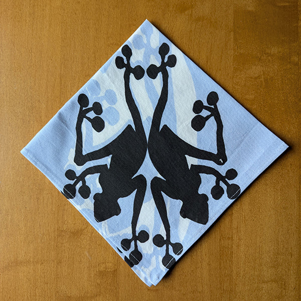 Black and Blue Frogs Napkin (Sold Individually)