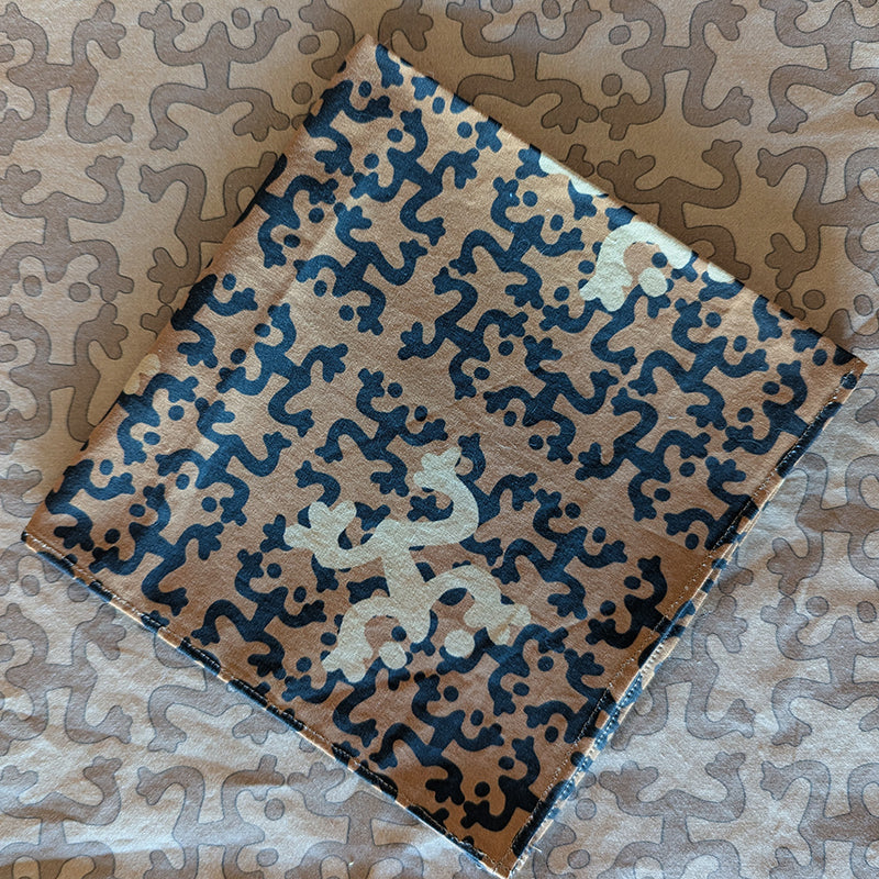 Two Color Taino Coqui Dinner Napkin (Sold Individually)