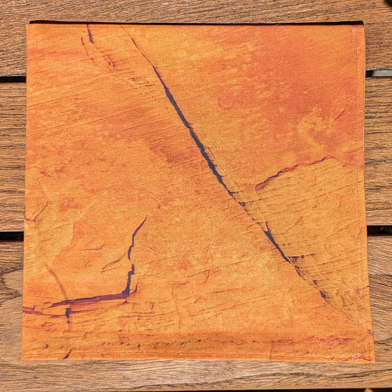 Red Hot Sandstone Reversible Placemats and Napkins (Sets of Four)