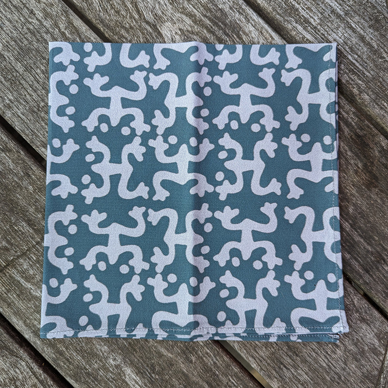 Grey and Teal Taino Coqui Place Mats (Sold Individually)