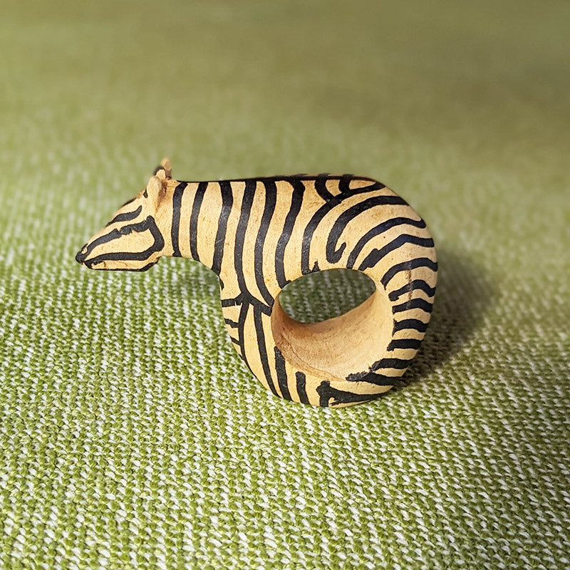 Wooden Zebra Napkin Rings (Sold Individually)