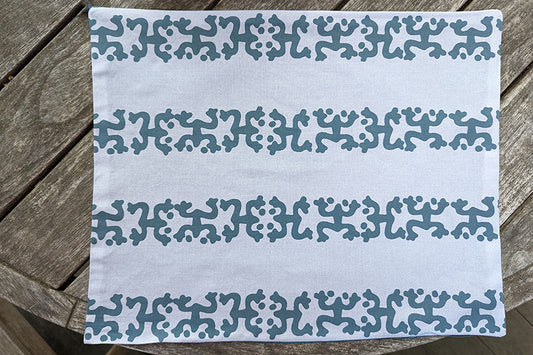 Grey and Teal Taino Coqui Place Mat (Sold Individually)