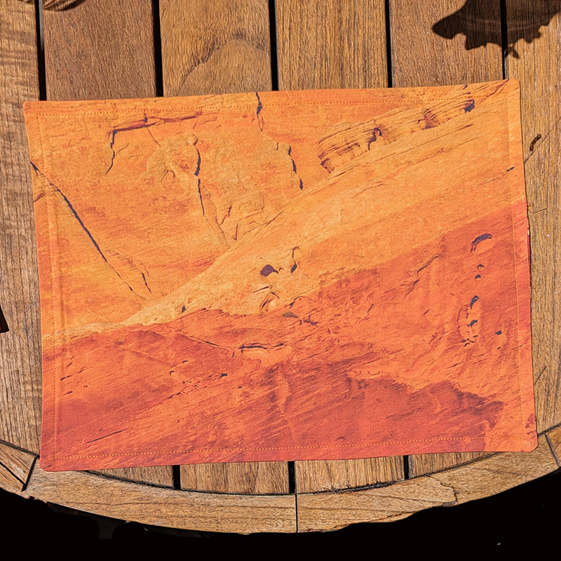 Red Hot Sandstone Reversible Placemat (Sold Individually)