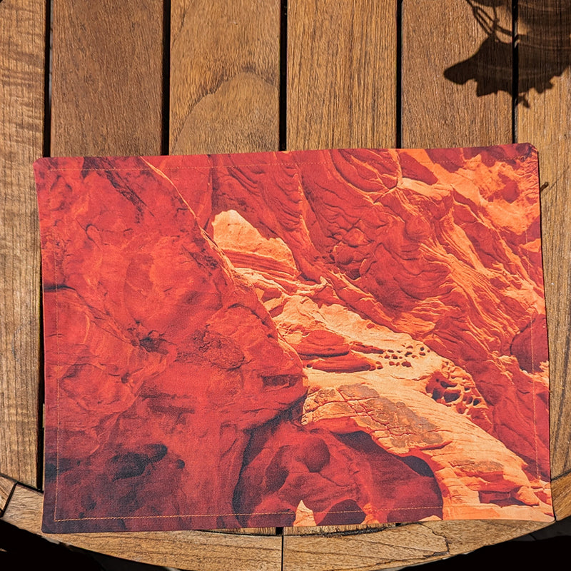 Red Hot Sandstone Reversible Placemat (Sold Individually)