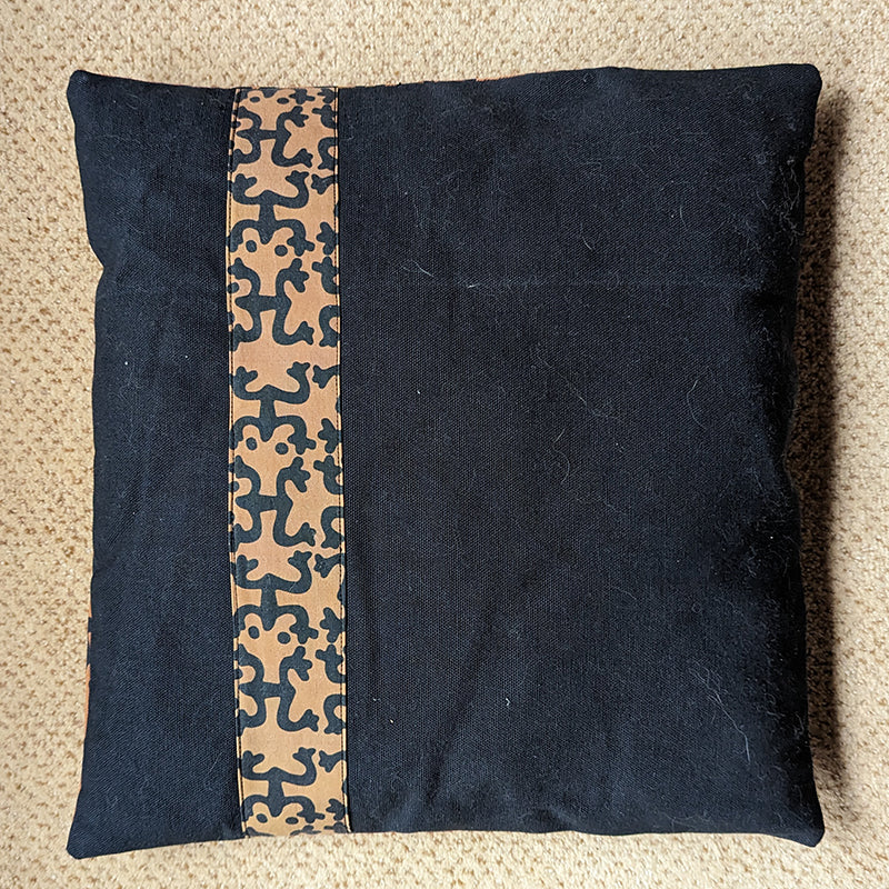 Brown and Black Coqui Pillow