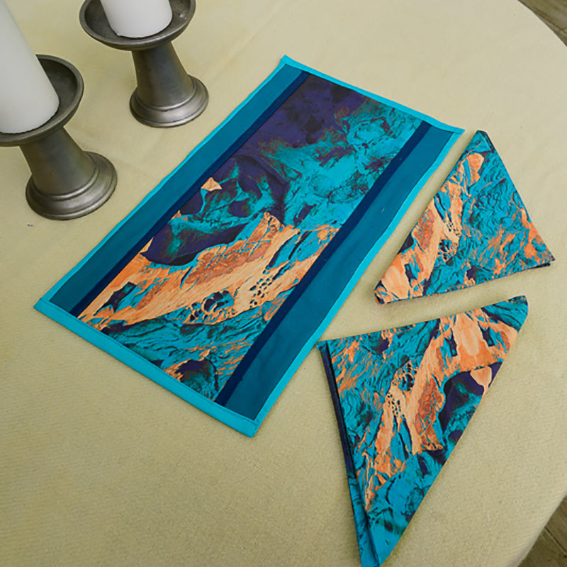 Cool Blues Sandstone Runner