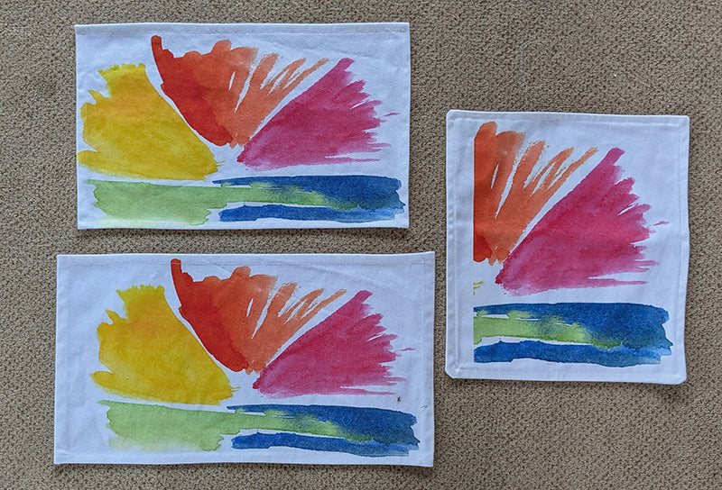 Sunburst Watercolor Runners (simple)