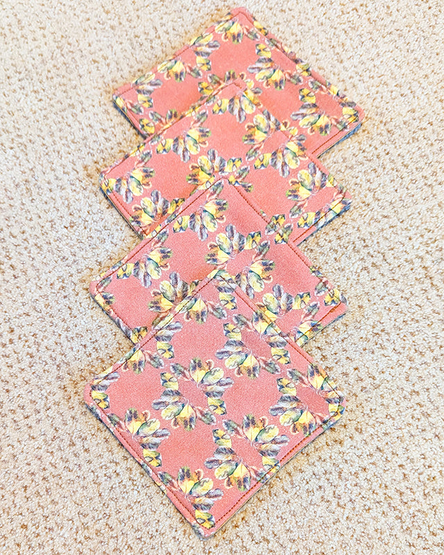 Magnolia Wreath Coasters (set of 4)