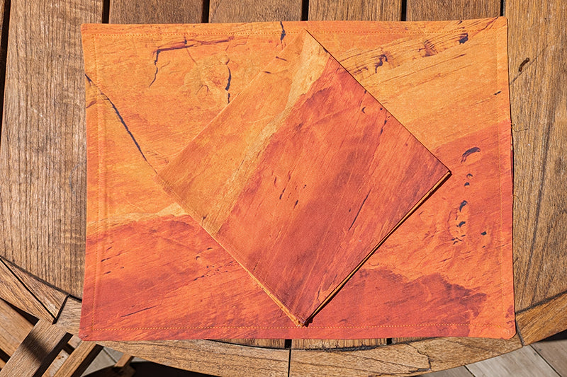 Red Hot Sandstone Napkin (Sold Individually