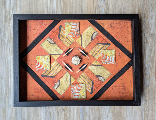 Orange Batik #1 Tablescape