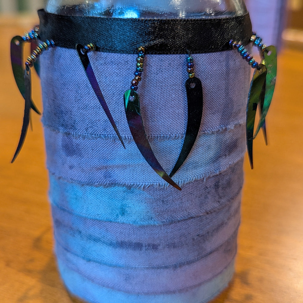 Large Fabric Wrapped Vases