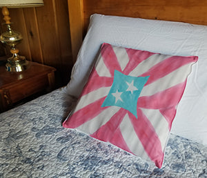 Puerto Rico Flag 14" Square Pillow