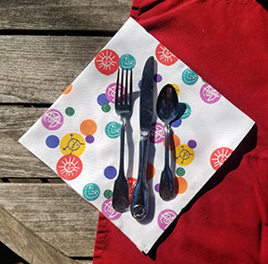 Taino Dots Dinner Napkin (Sold Individually)