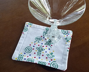 Taino Christmas Tree Coasters (Set of 4)