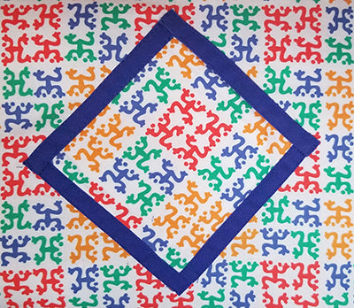 Pillow with Colorful Coquis