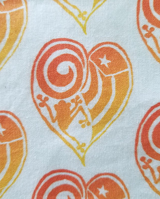 Orange and White Puerto Rico Heart Tote Bag