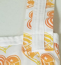 Orange and White Puerto Rico Heart Tote Bag