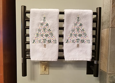 Taino Christmas Tree Hand Towels (Set of 2)