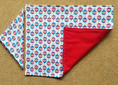 Blue Christmas Ornament Place Mat (Sold Individually)