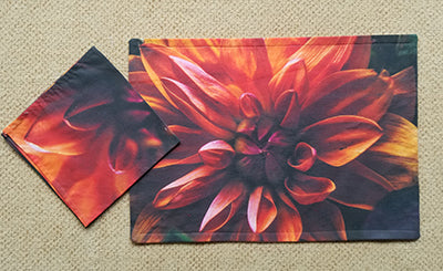 Dahlia Place Mat (Sold Individually, Two versions)