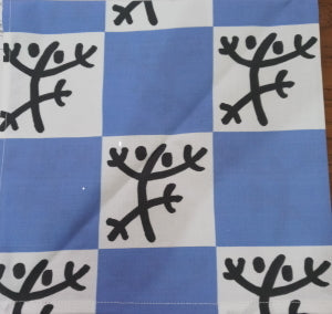 Checks & Taino Coqui Dinner Napkin (Sold Individually)