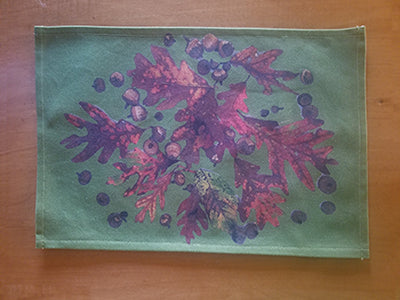 Acorns & Fall Leaves Placemats (Sold Individually) Three Colors