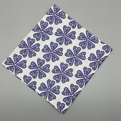 Purple Hearts Dinner Napkins (Lilac & Deep Purple - Sold Individually)