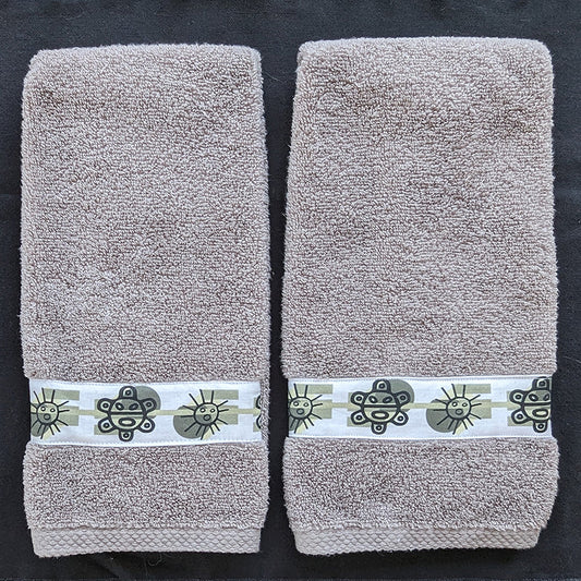 Sun Symbols Hand Towels (Sets of 2)