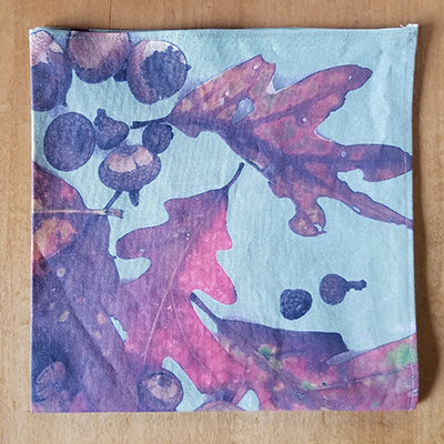 Acorns & Fall Leaves Napkins (Sold Individually - Three colors)