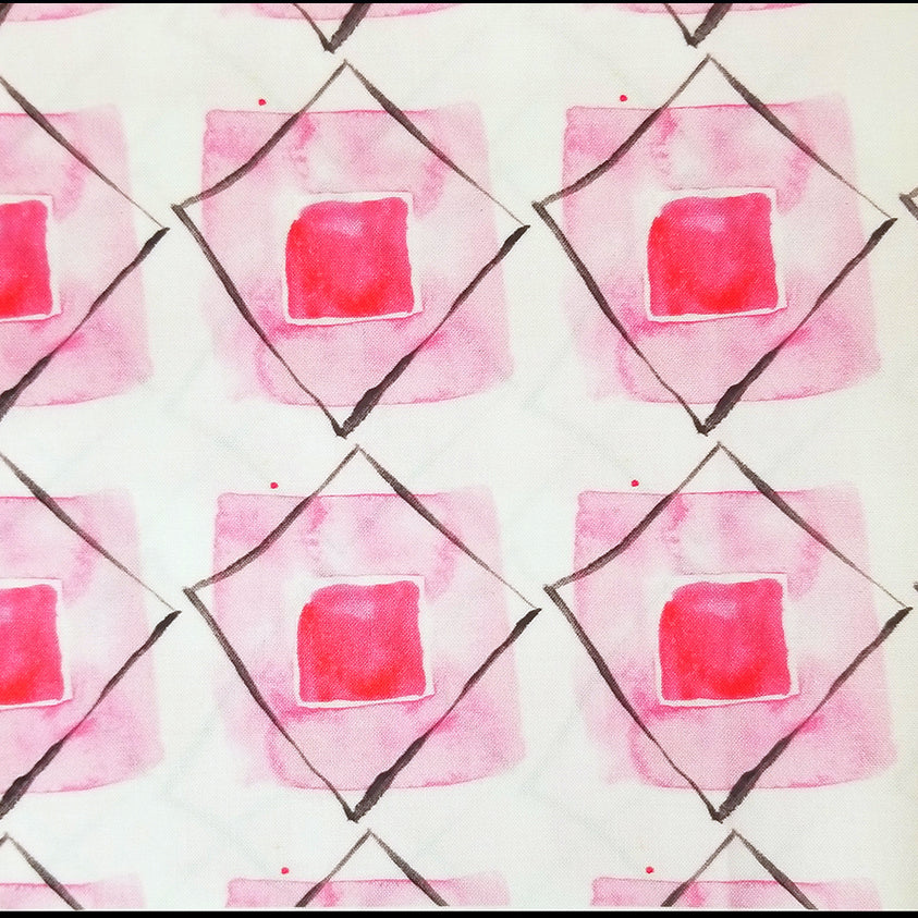 Pink and Black Diamonds Napkins (Sold Individually)