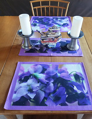 Violets Placemats (Sold Individually)