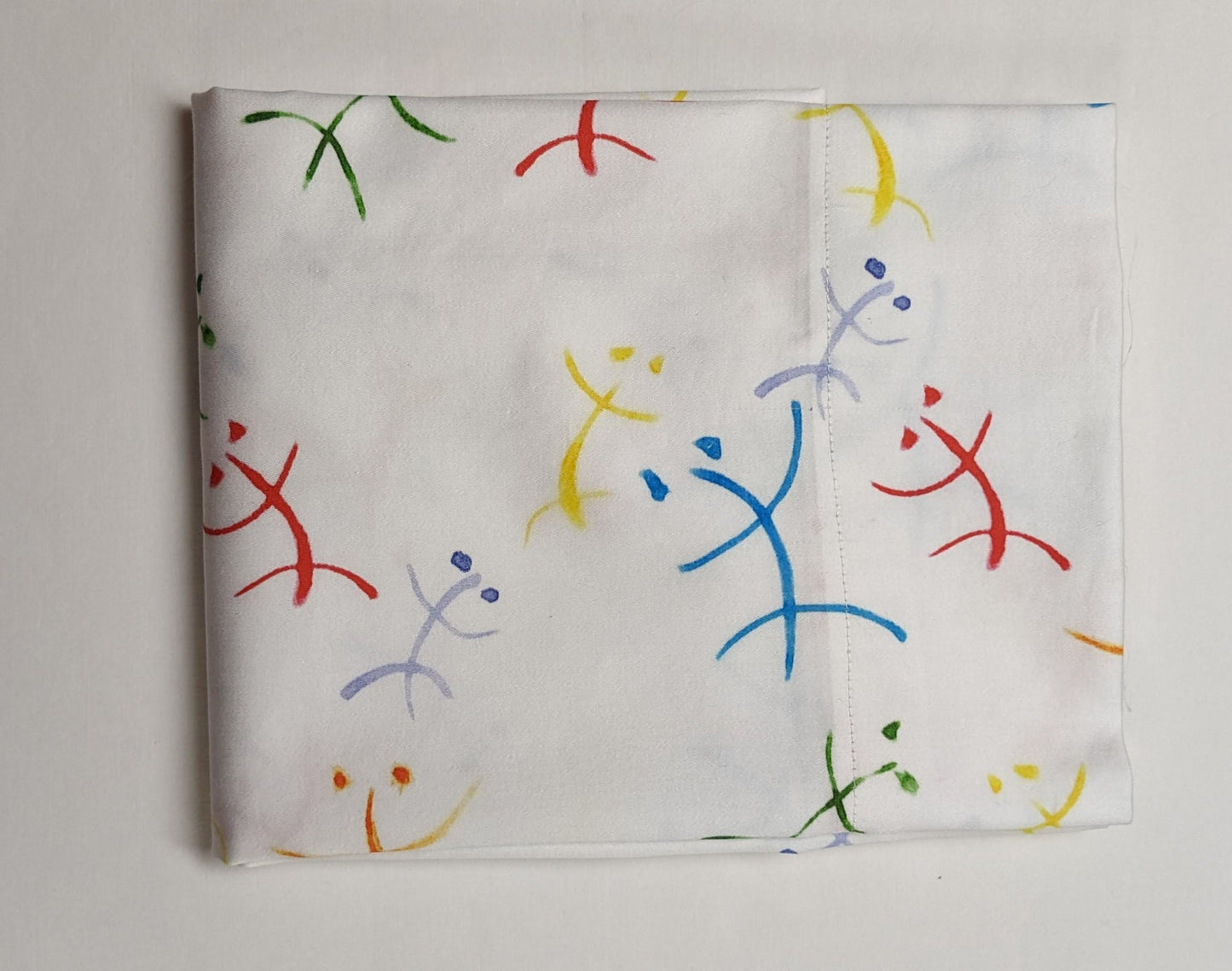 Rainbow Coquies Pillowcase and Bordered Flat Sheet