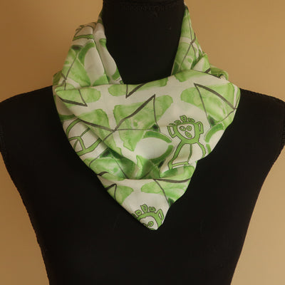 Chiffon Scarf - Watercolor with Native American Symbol
