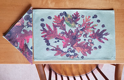 Acorns & Fall Leaves Placemats (Sold Individually) Three Colors