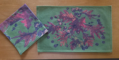 Acorns & Fall Leaves Placemats (Sold Individually) Three Colors