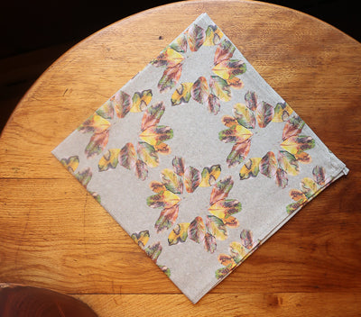 Wreaths of Leaves Napkins (Sold Individually - Two Colors)