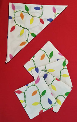 Christmas Light Strings Coasters (Set of 4)